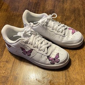 COPY - Nike Airforce 1 Purple Butterfly Shoes Size 8 Women’s